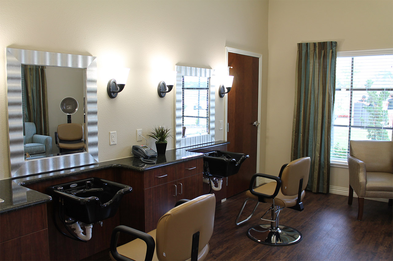 Beauty/barber shop at Treviso nursing home